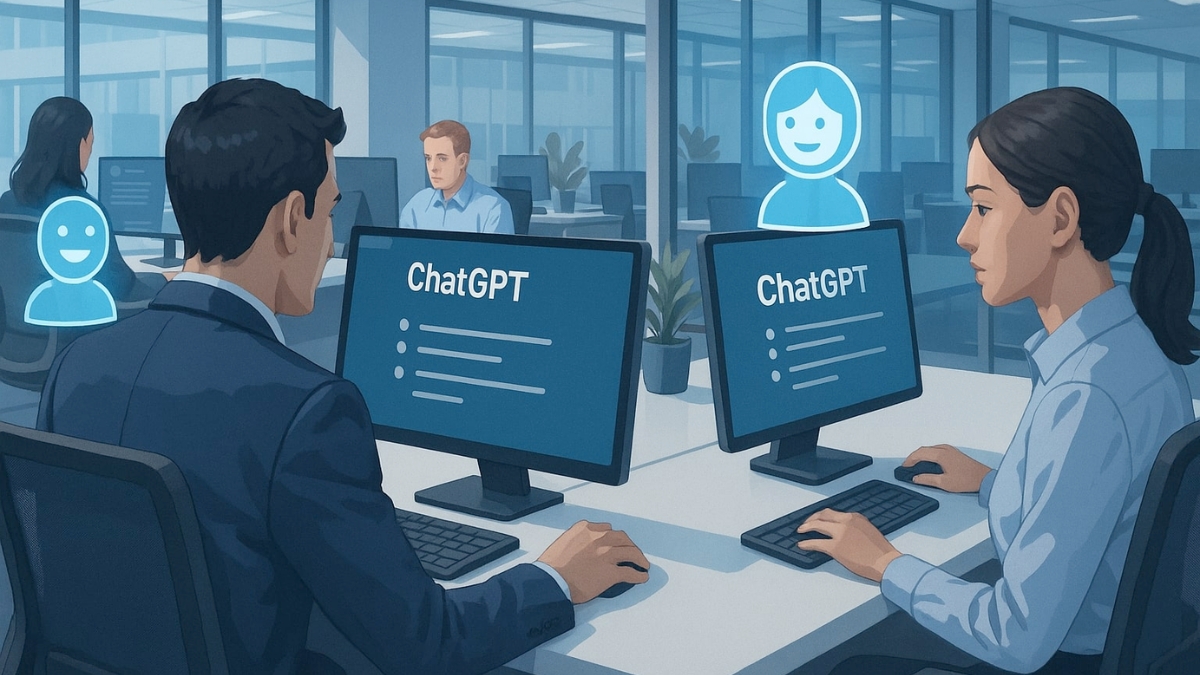 Imagen editorial sobre ChatGPT for Business evoluciona hacia flujos de trabajo con memoria y conocimiento interno